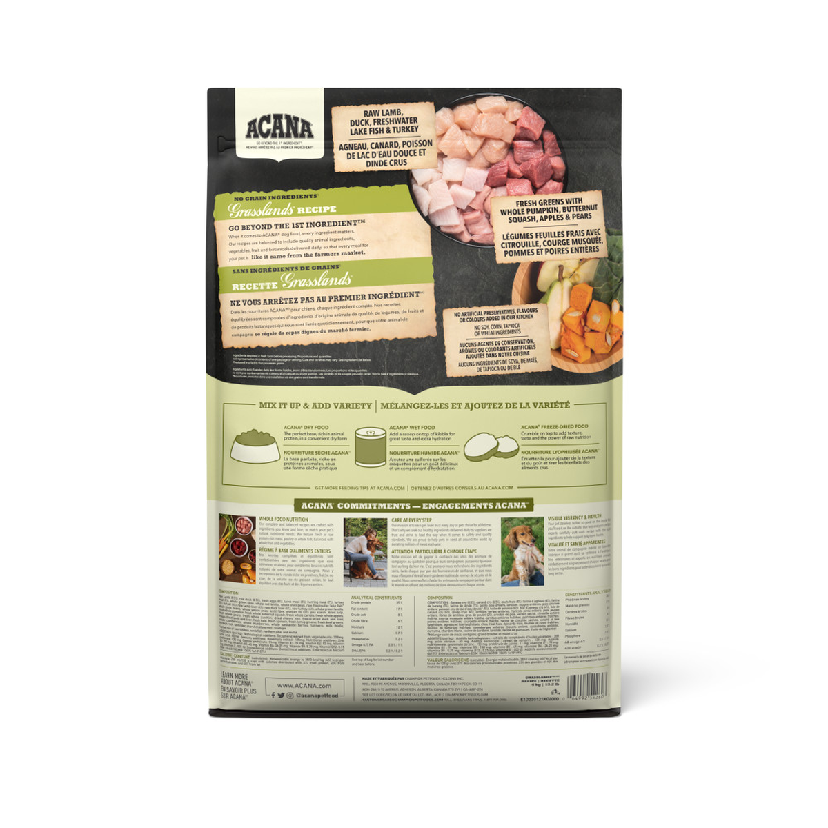 Highest Protein Grasslands Dry Dog Food ACANA Canada